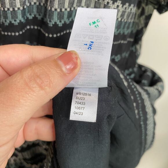 Loft Outlet Women's Striped Cinched Waist V-Neck Dress Size XL - Picture 7 of 10